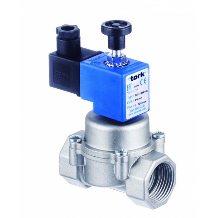 DOĞALGAZ SOLENOİD MANUEL RESET ELLE KURMALI VALFLERİ N.A.