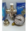 Kalde Su Basınç Düşürücü Regülatör 3/4'' Rakorlu ve Manometreli