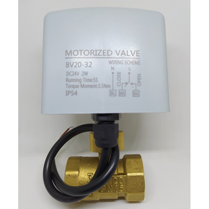 24VDC Mini Motorlu Vana Solenoid Elektrik Aktüatörlü Zon Kontrol 24VDC Mini Motorlu Vana Solenoid Elektrik Aktüatörlü Zon Kontrol